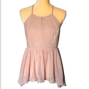 LUNIK TOP HANDKERCHIEF CRISS CROSS RACERBACK